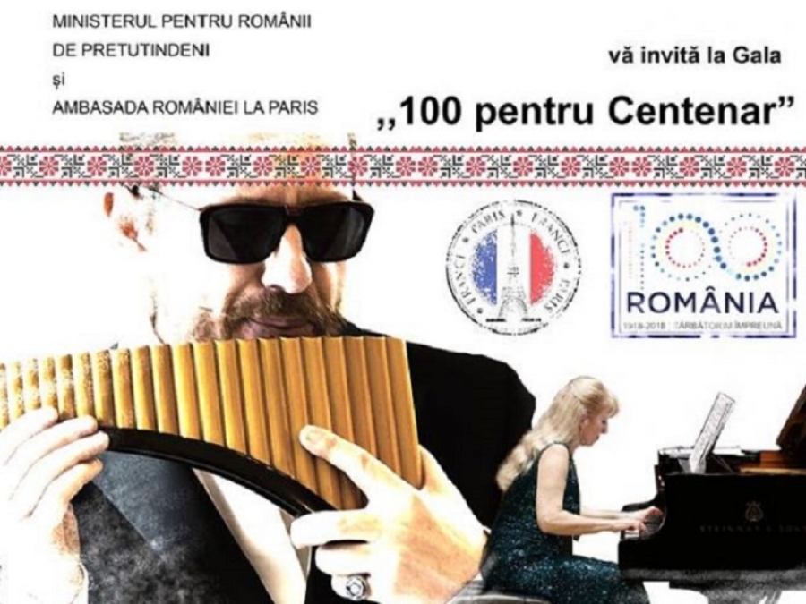 MRP LANSEAZĂ GALA &bdquo;100 pentru Centenar&rdquo; LA PARIS