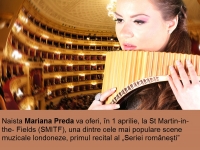 PRIMUL CONCERT DE NAI &Icirc;N ,,SERIA ROM&Acirc;NEASCĂ&rdquo; DE LA ST MATIN-IN-THE-FIELDS