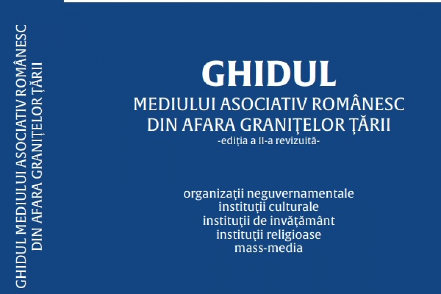 A  APĂRUT &bdquo;GHIDUL MEDIULUI ASOCIATIV ROM&Acirc;NESC DIN AFARA GRANIŢELOR ŢĂRII&rdquo;