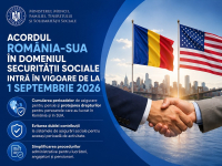 Acordul &icirc;n domeniul securității sociale dintre SUA și Rom&acirc;nia intră &icirc;n vigoare, consolid&acirc;nd legăturile economice și protecția lucrătorilor