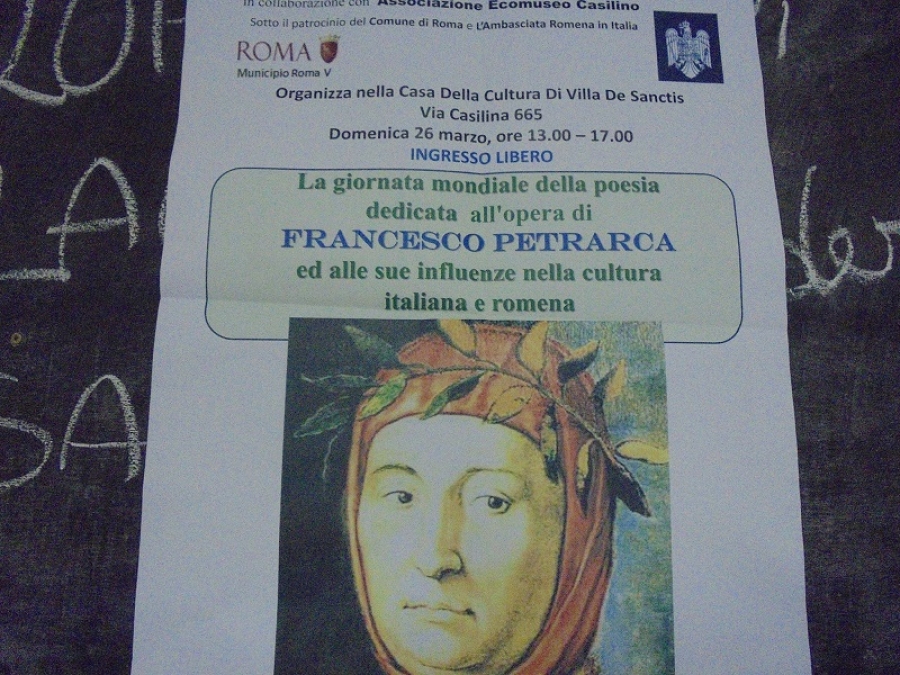 FRANCESCO PETRARCA OMAGIAT DE CENACLUL ROM&Acirc;NESC DE LA ROMA