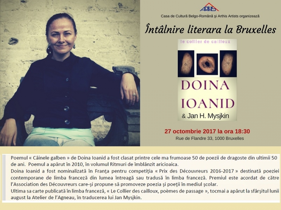 &Icirc;NT&Acirc;LNIRE LITERARĂ LA BRUXELLES: DOINA IOANID SI JAN MYSJKIN