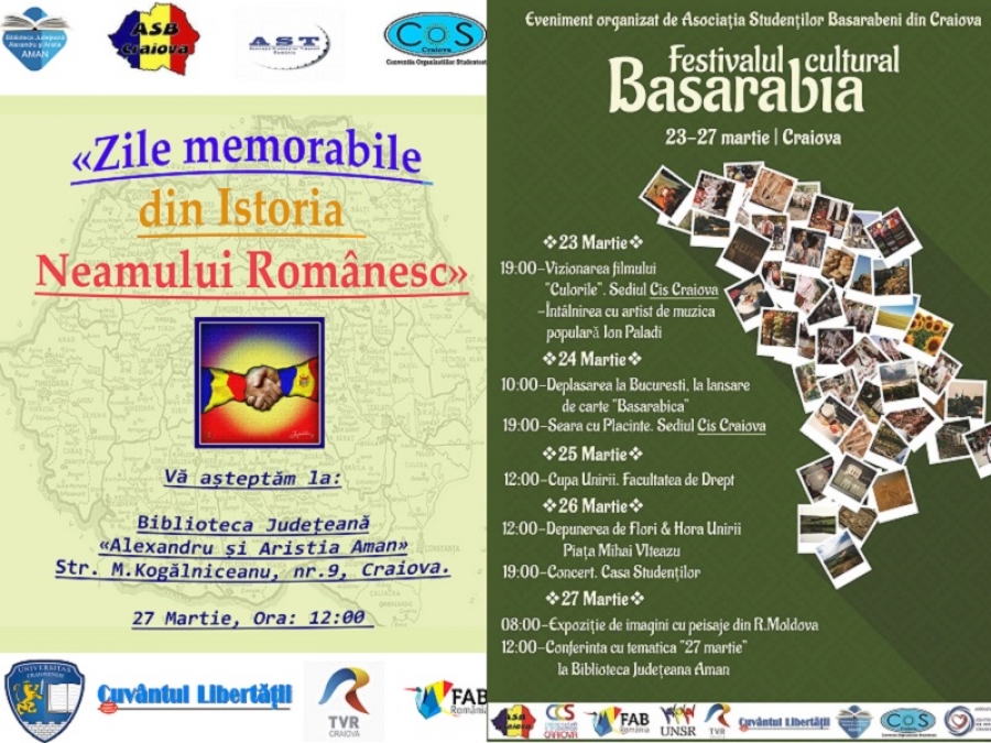 99  DE ANI DE LA UNIREA BASARABIEI CU ROM&Acirc;NIA