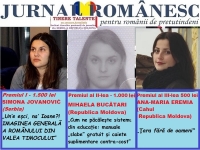 C&Acirc;ȘTIGĂTORII CONCURSULUI DE JURNALISM &bdquo;TINERE TALENTE", CU TEMA &bdquo;ROM&Acirc;NII DIN COMUNITĂȚILE ISTORICE" EDIȚIA A III-A, 2017