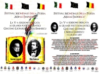 FESTIVALUL MONDIAL DE POEZIE &bdquo;MIHAI EMINESCU&ldquo;, &Icirc;N ITALIA