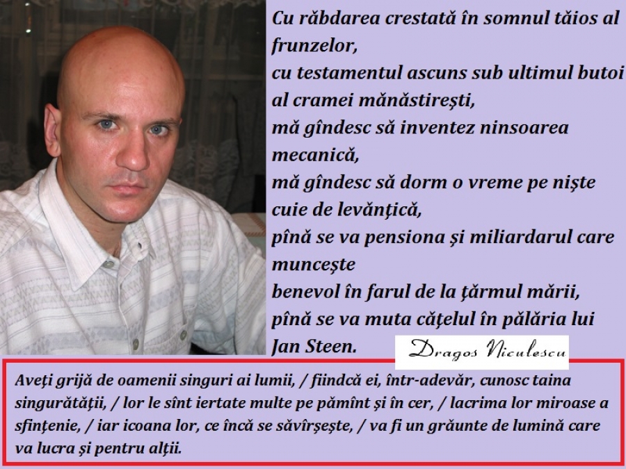 GRUPAJ POETIC &ndash; DRAGOȘ NICULESCU