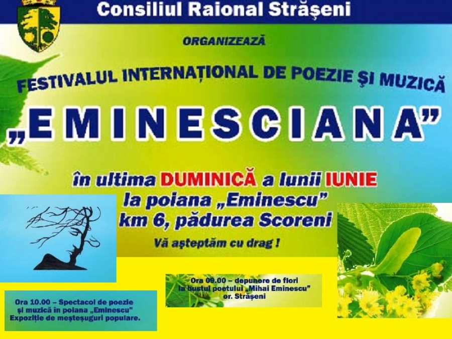 FESTIVALUL INTERNAŢIONAL DE MUZICĂ ŞI POEZIE &bdquo;EMINESCIANA&rdquo;