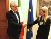 CANDIDATUL PSD ITALIA, LILIANA LABAN, &Icirc;NT&Acirc;LNIRE CU DEPUTATUL MICHELE NICOLETTI