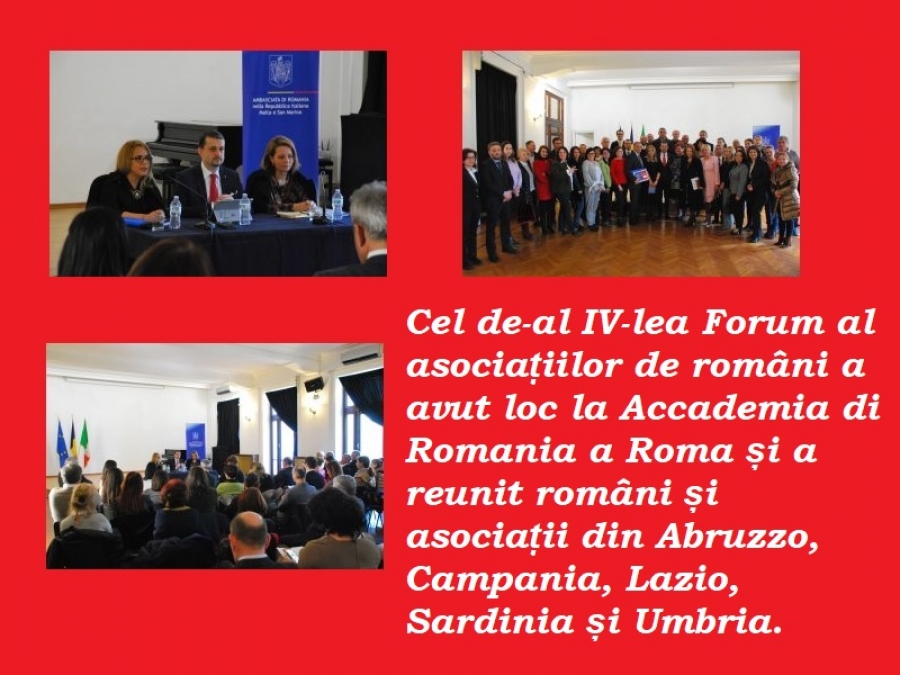 MRP LA CEL DE-AL PATRULEA FORUM AL ROM&Acirc;NILOR DIN ITALIA